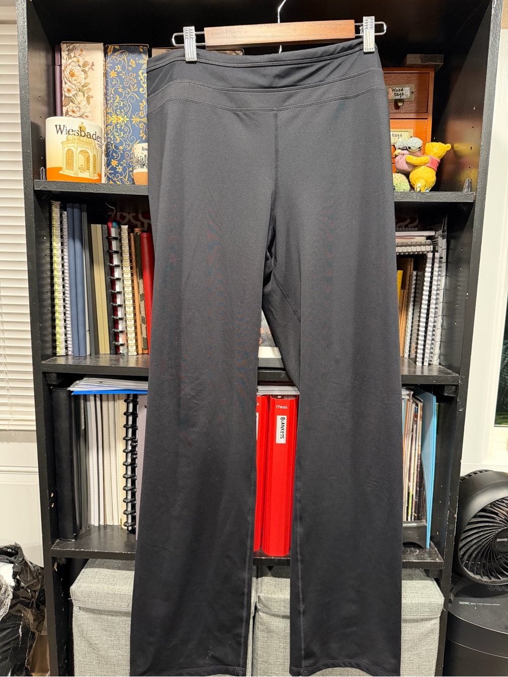Tangerine Black Wide-Leg Active Pants